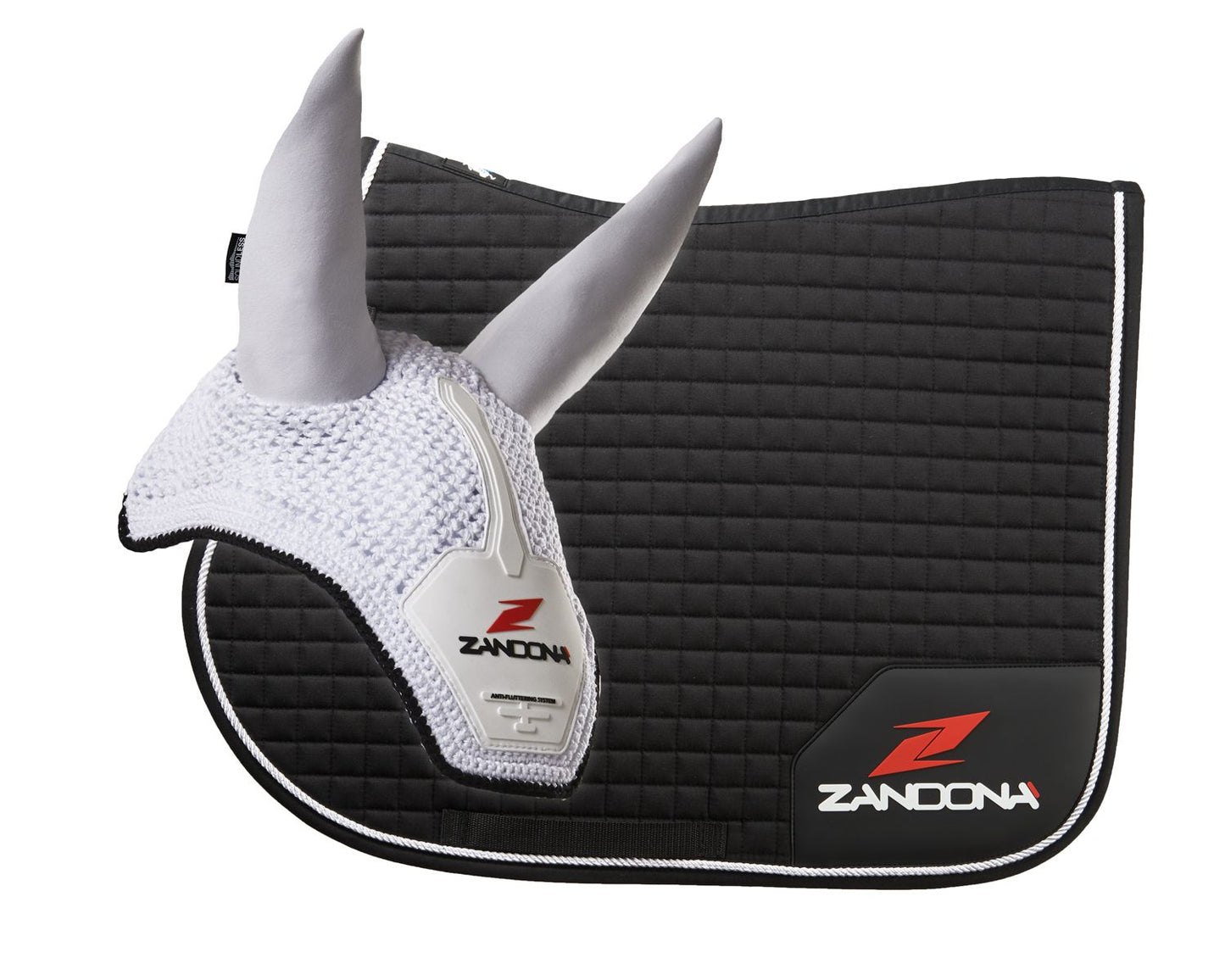 Zandona Jumping Saddle Pad E9080 + Soundless Ear Bonnet E9095