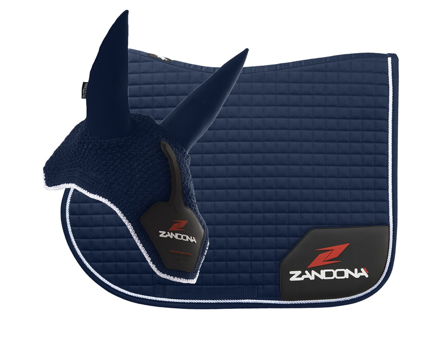 Zandona Jumping Saddle Pad E9080 + Soundless Ear Bonnet E9095