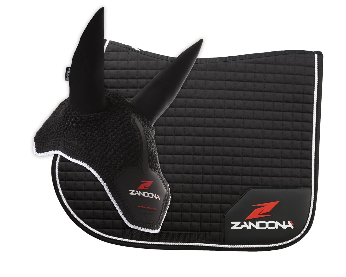 Zandona Jumping Saddle Pad E9080 + Soundless Ear Bonnet E9095