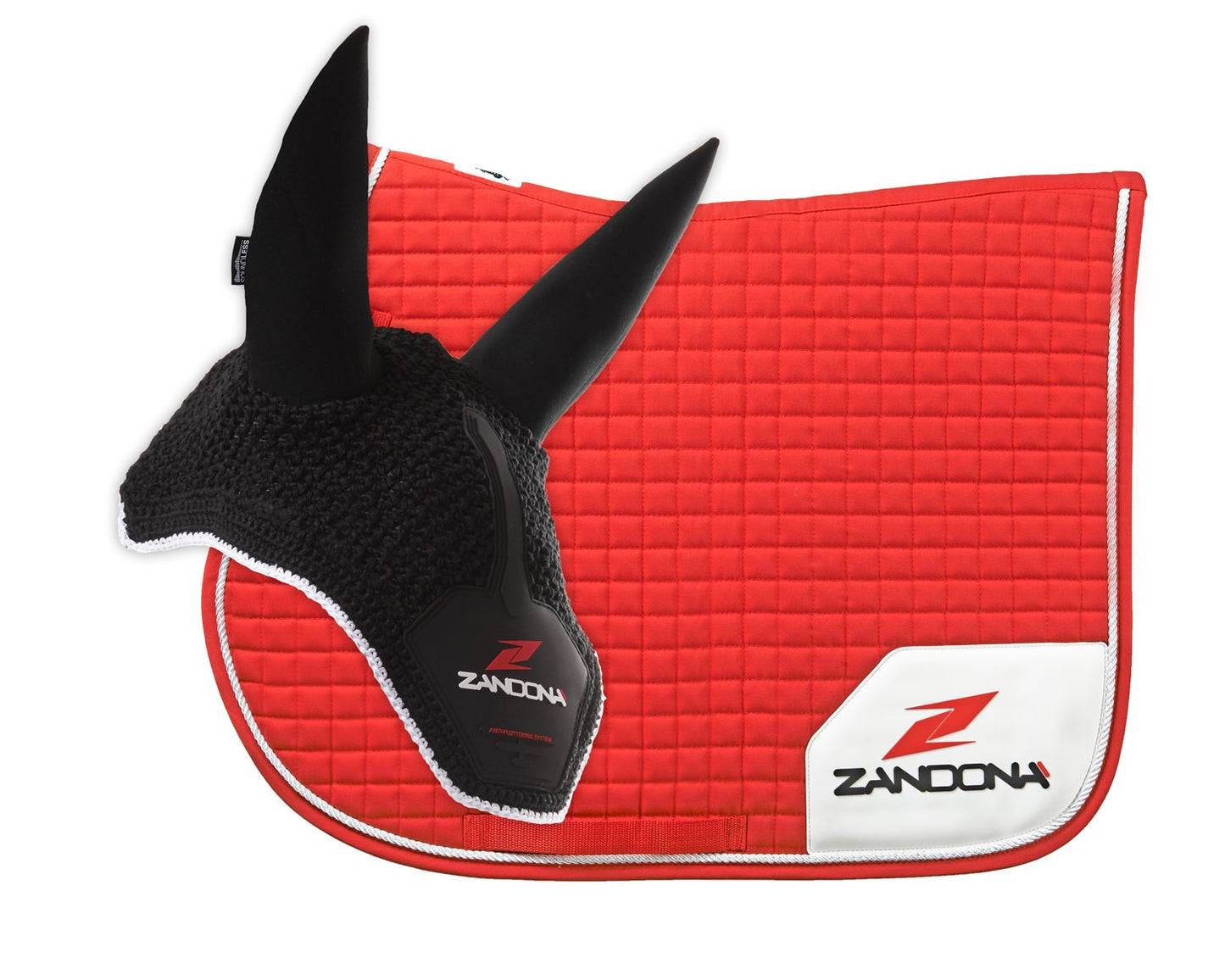 Zandona Jumping Saddle Pad E9080 + Soundless Ear Bonnet E9095